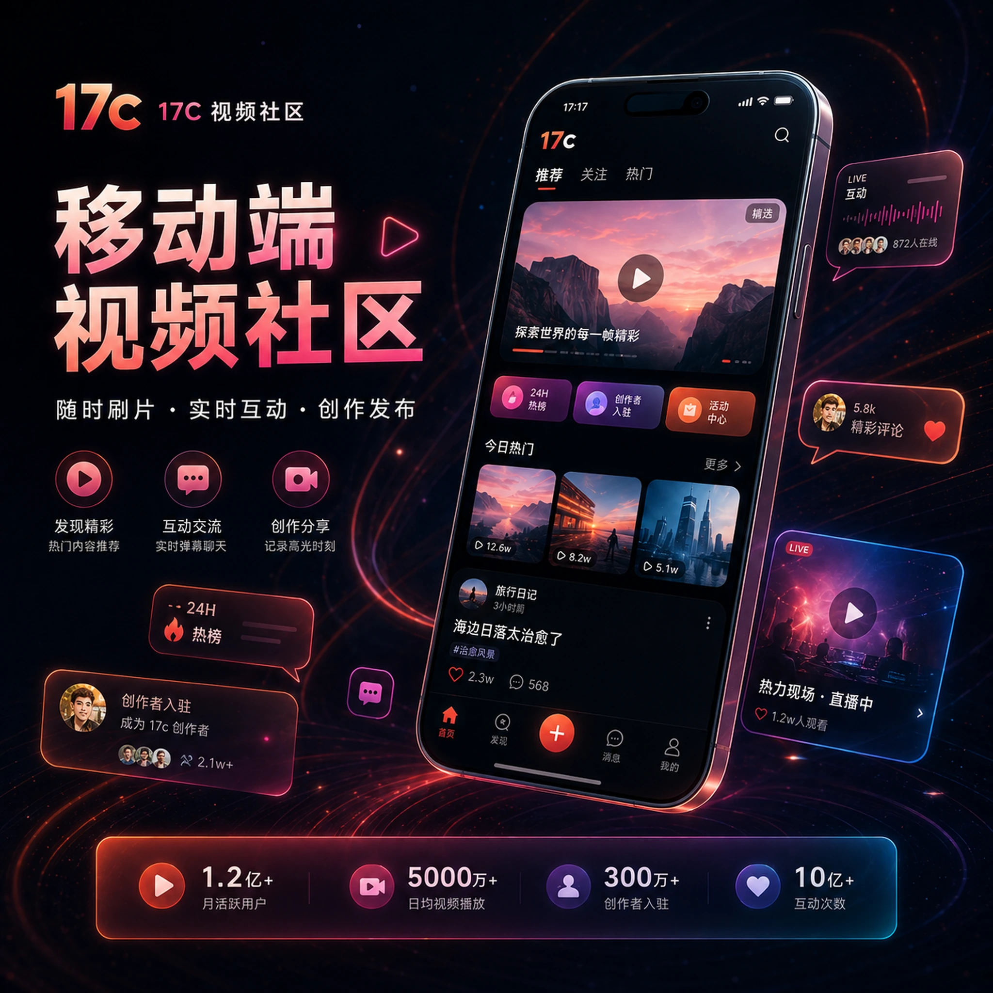 17c网页版与移动端导航体验